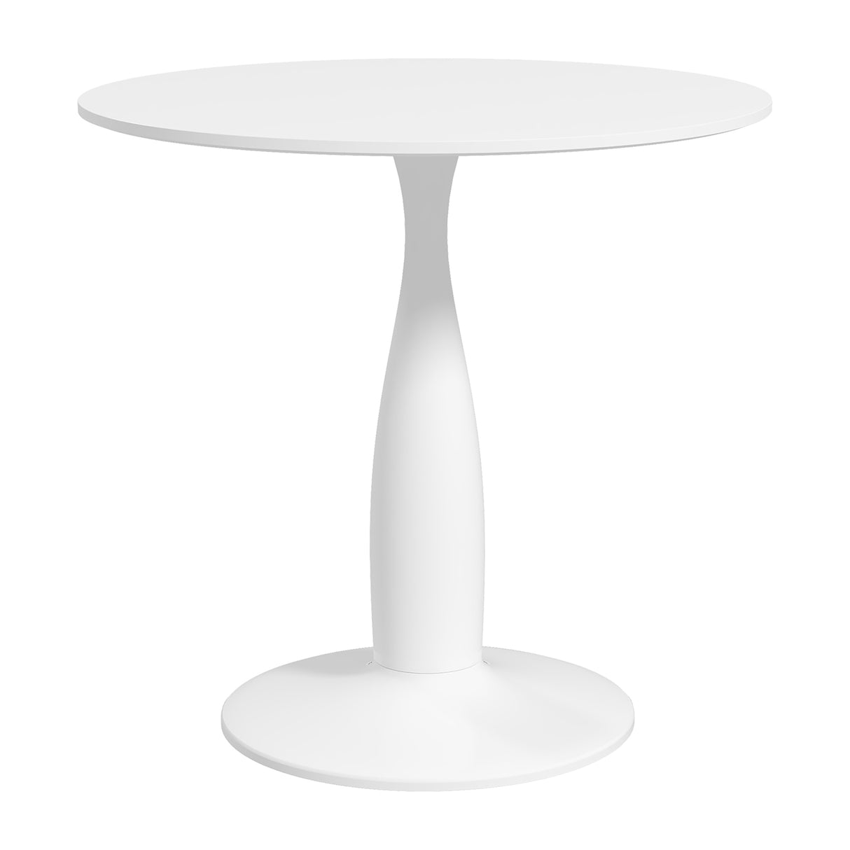 Wooden Dining Table Round for 4 People - Velmora