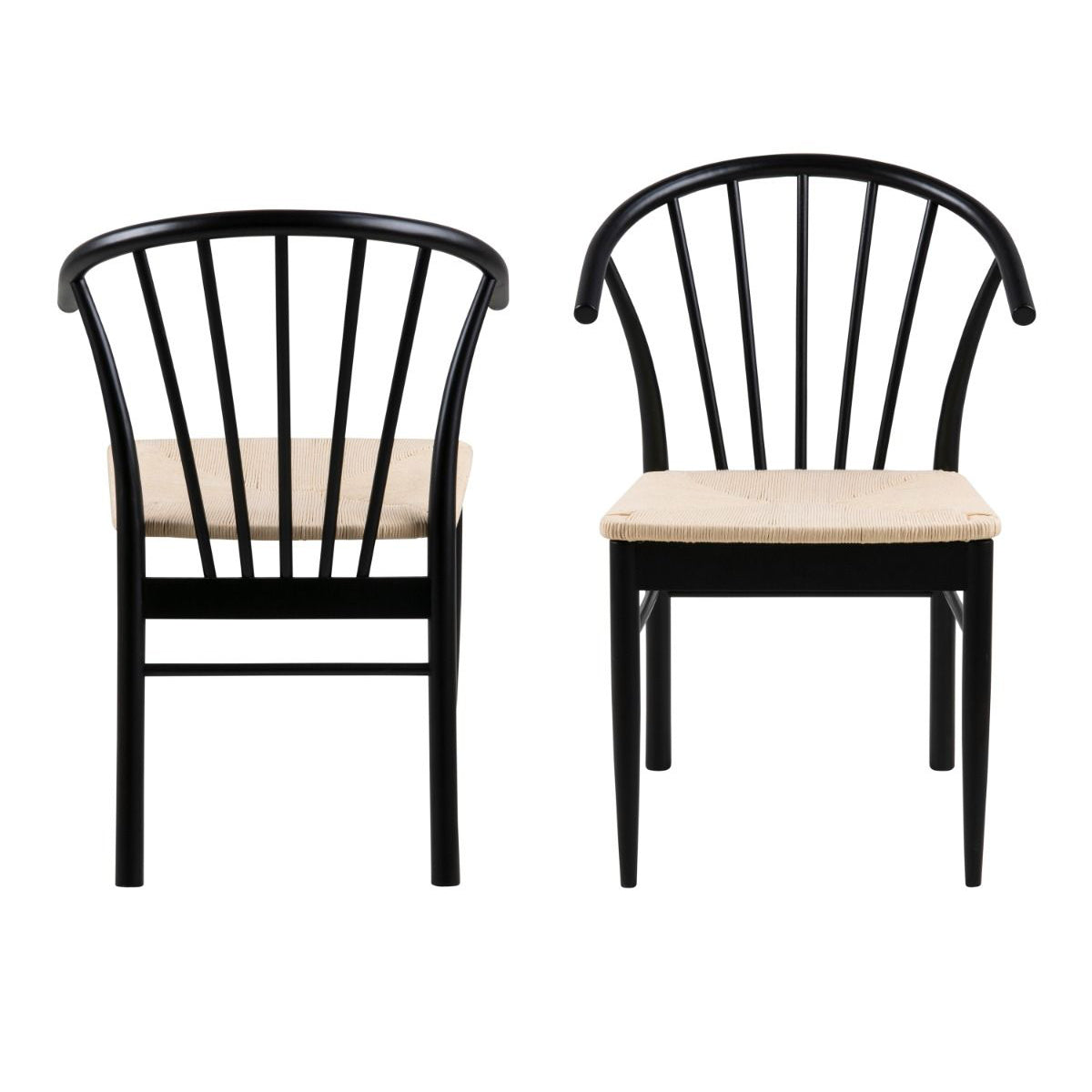 Wooden Dining Table Round Extending With 6 Cassandra Black Dining Chairs - Montreux