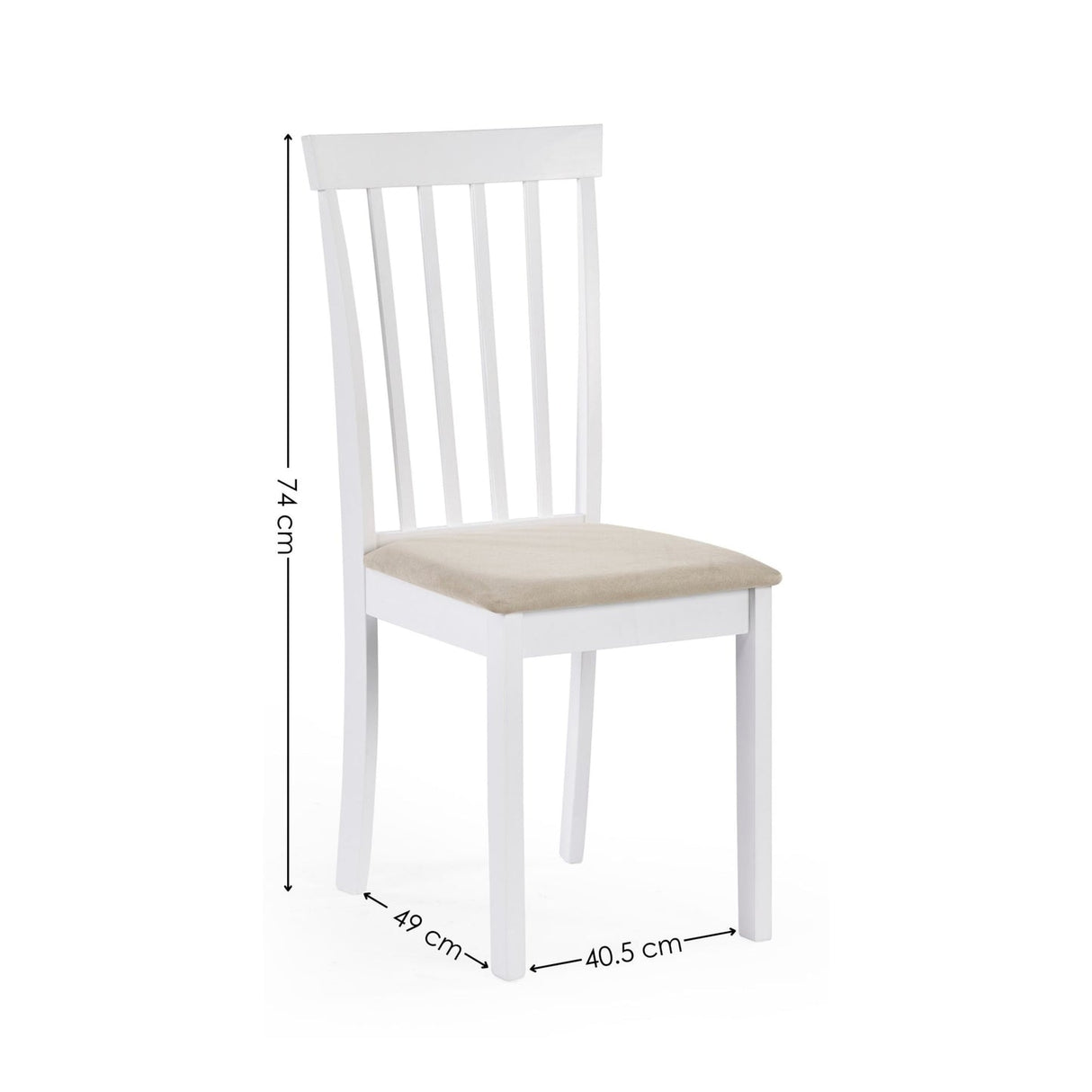 Wooden Dining Table Round With 4 Chairs - Orwell