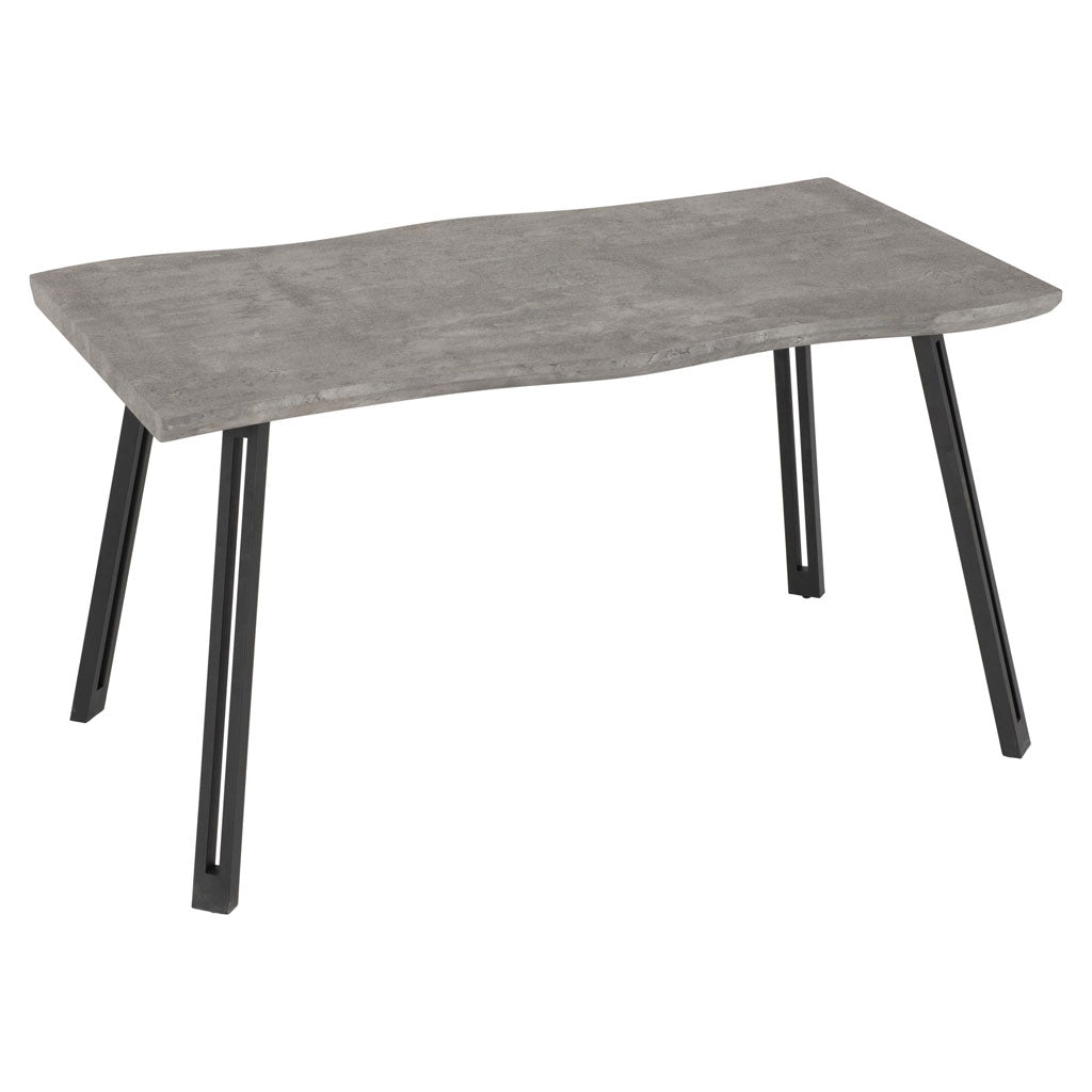 Wooden Dining Table Wave Edge for 4 People - Quebec