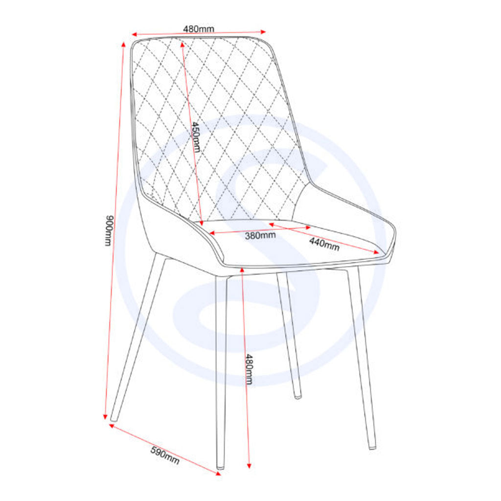 Wooden Dining Table Wave Edge With 4 Avery Dining Chairs - Quebec