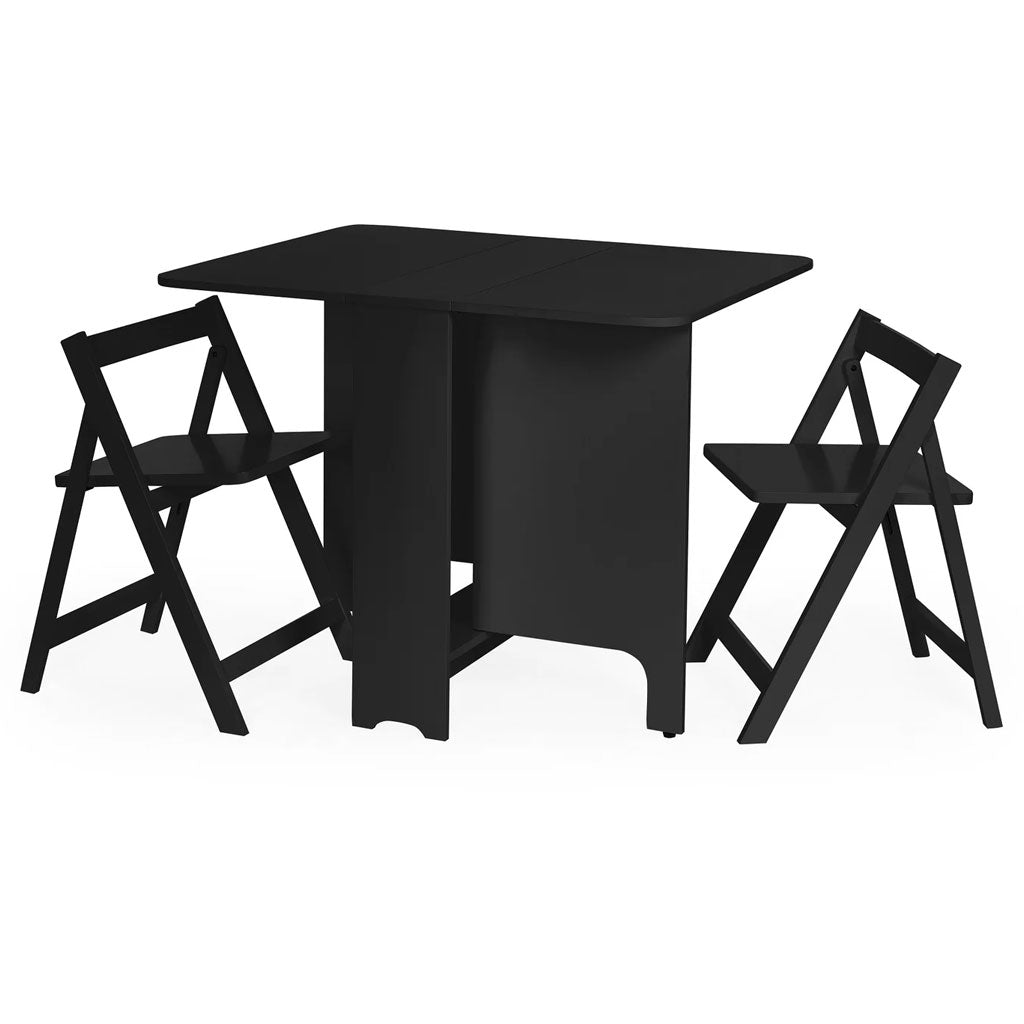 Wooden Dining Table With 2 Chairs - Gatan