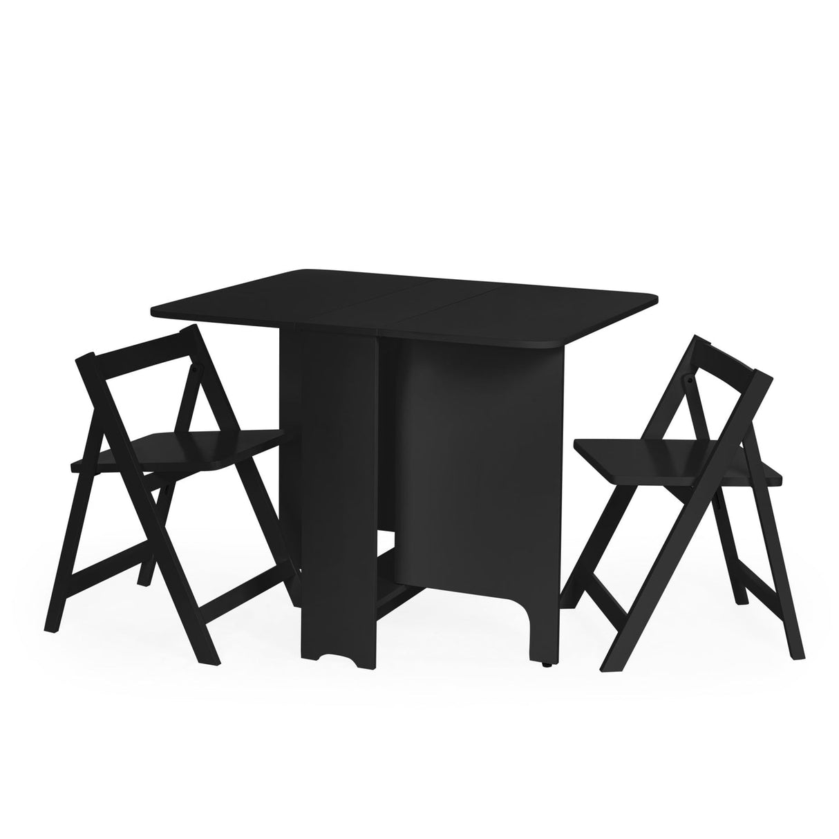 Wooden Dining Table With 2 Chairs - Gatan