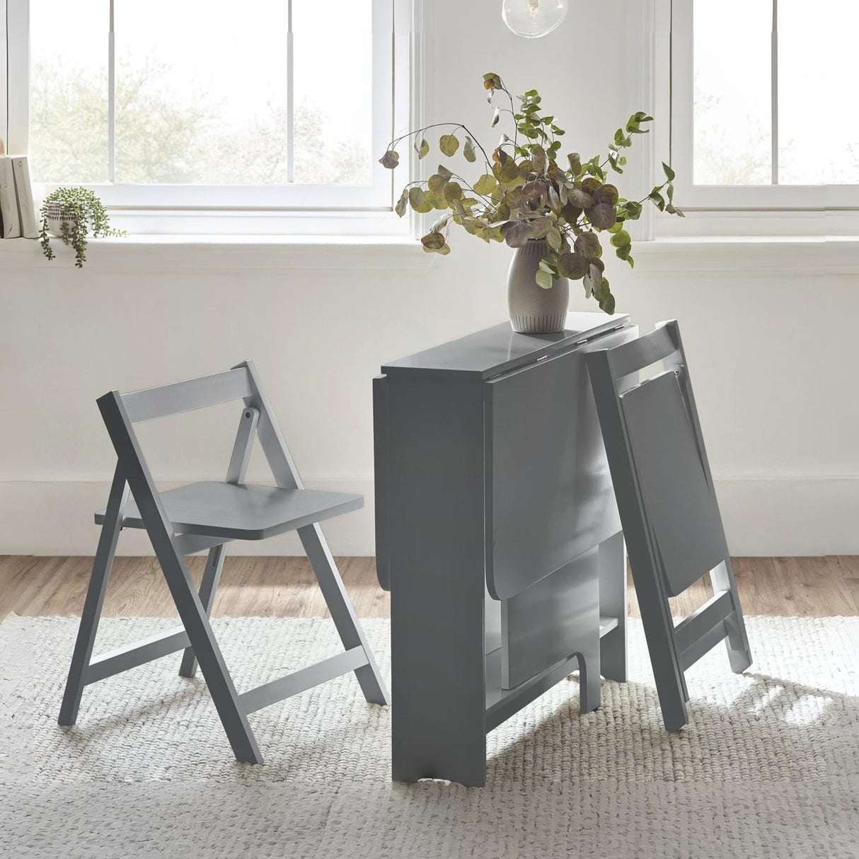 Wooden Dining Table With 2 Chairs - Gatan