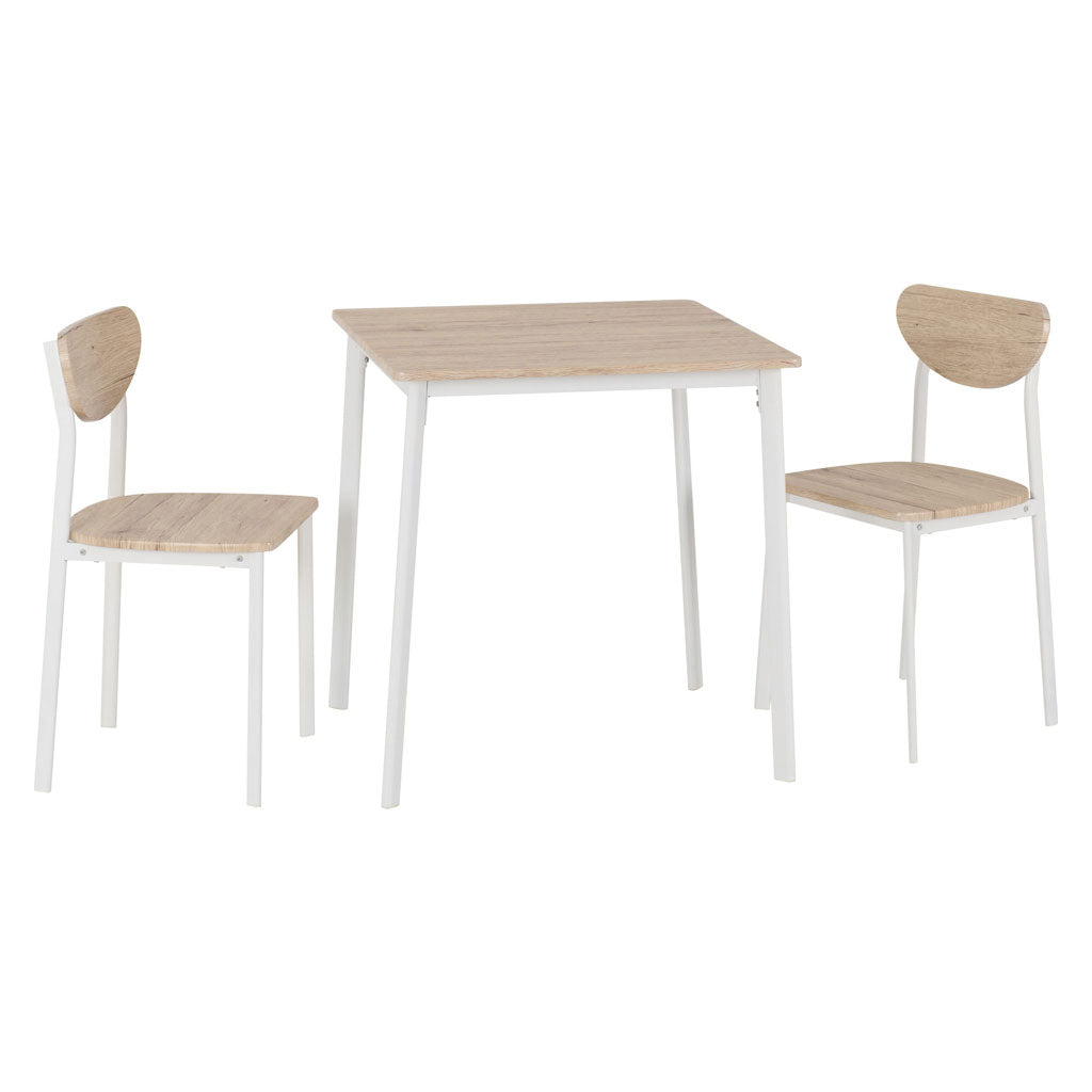 Wooden Dining Table With 2 Dining Chairs - Riley