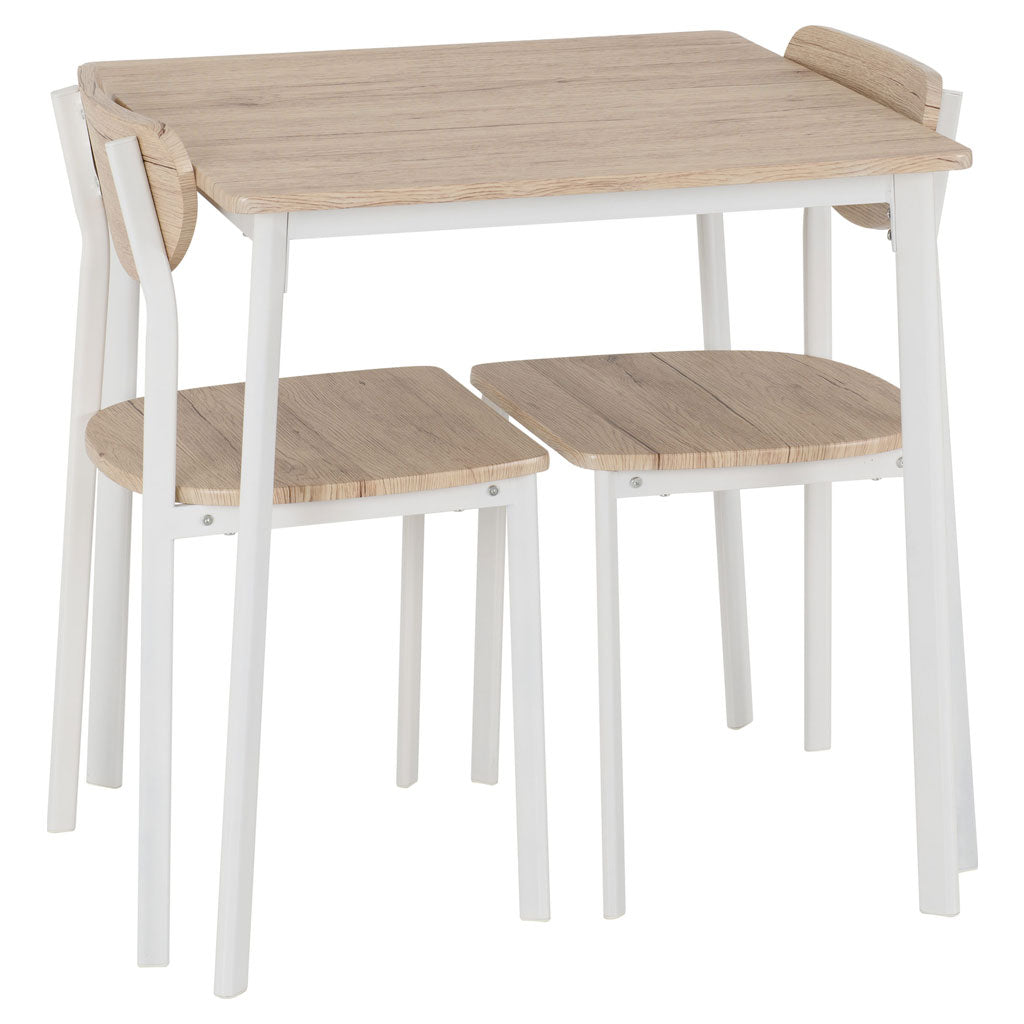 Wooden Dining Table With 2 Dining Chairs - Riley