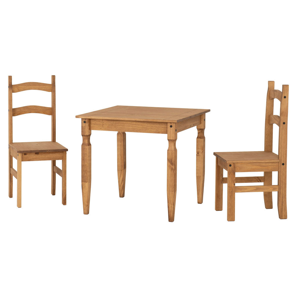 Wooden Dining Table With 2 Dining Chairs - Rio