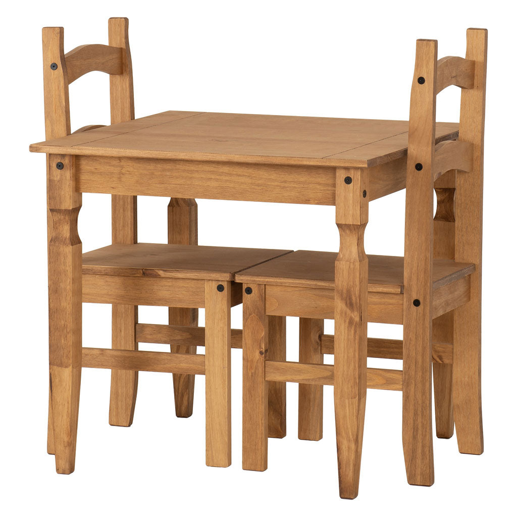 Wooden Dining Table With 2 Dining Chairs - Rio
