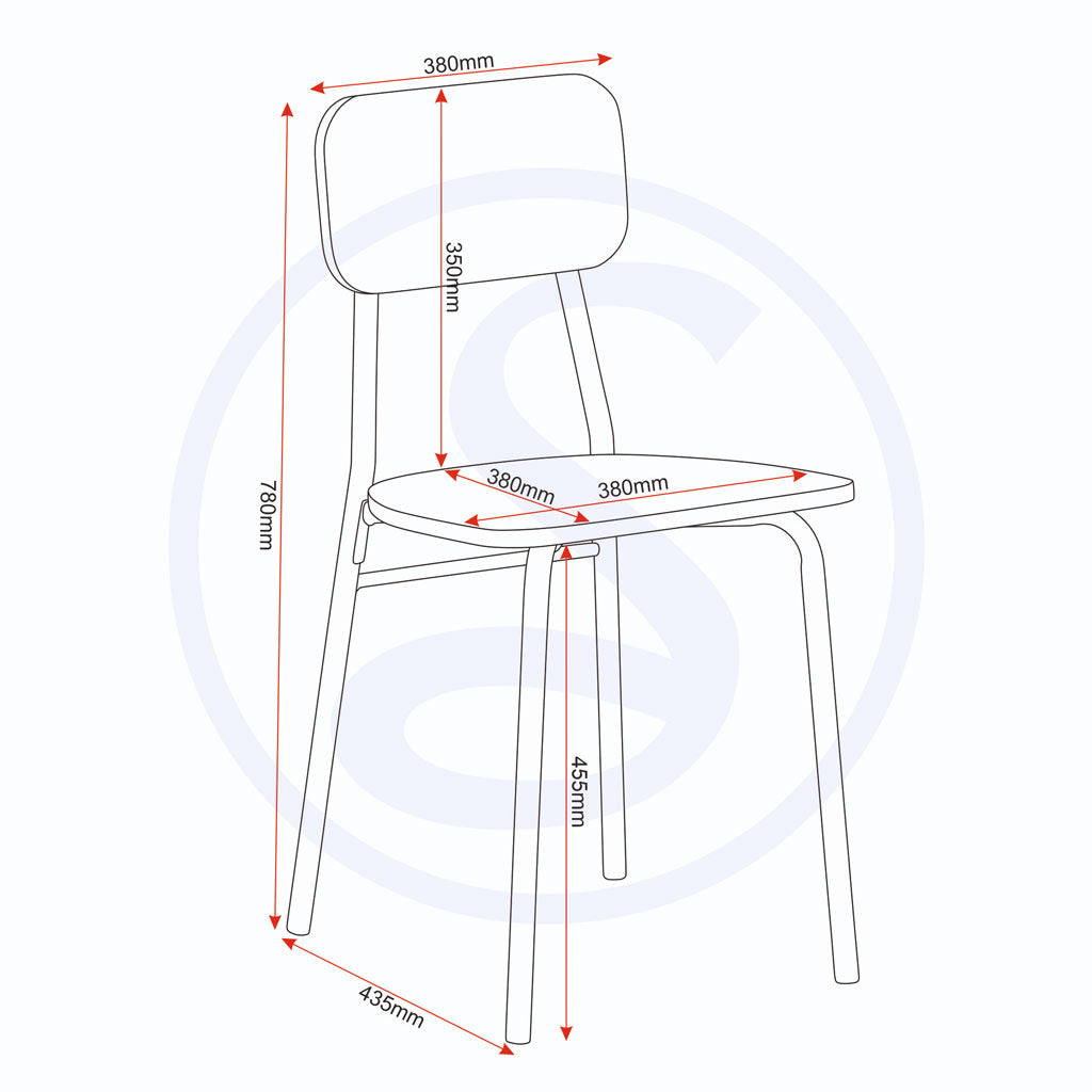 Wooden Dining Table With 2 Dining Chairs - Warren