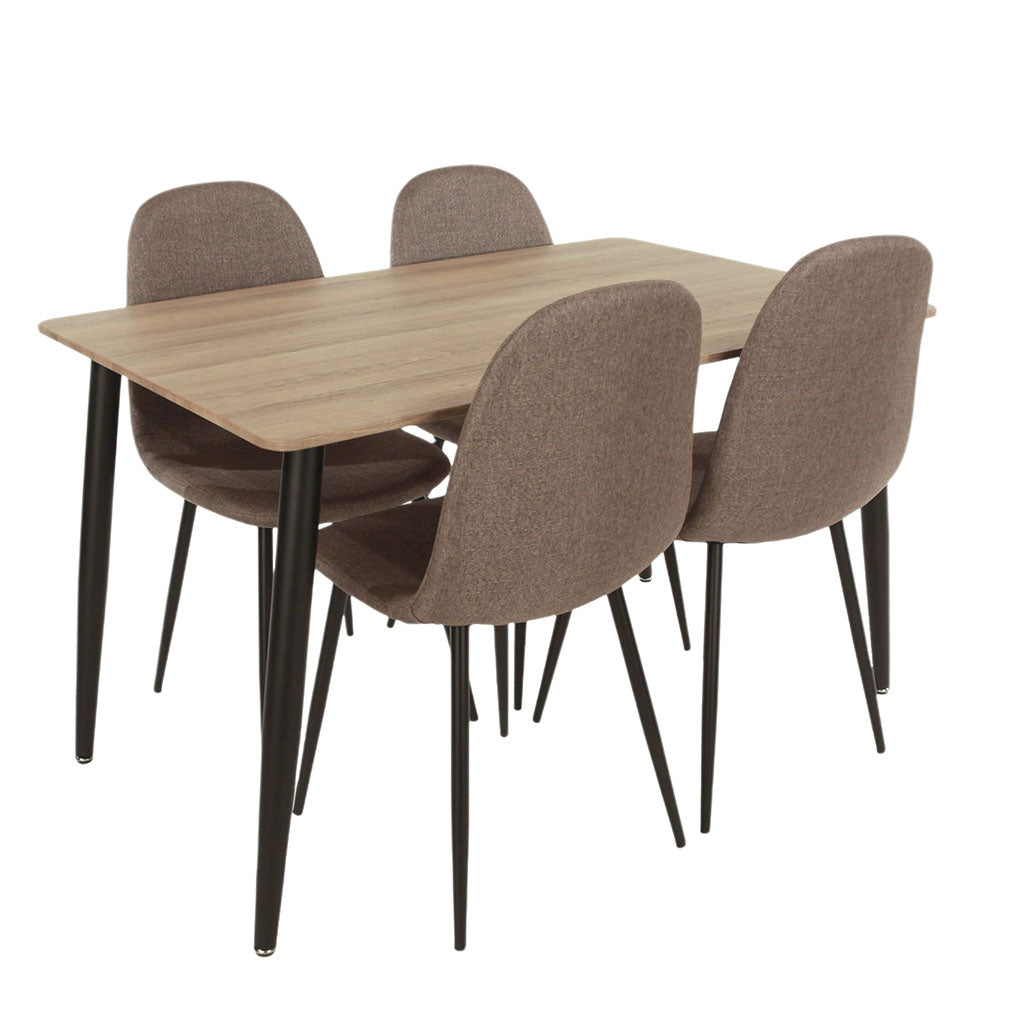Wooden Dining Table With 4 Dining Chairs - Aspen