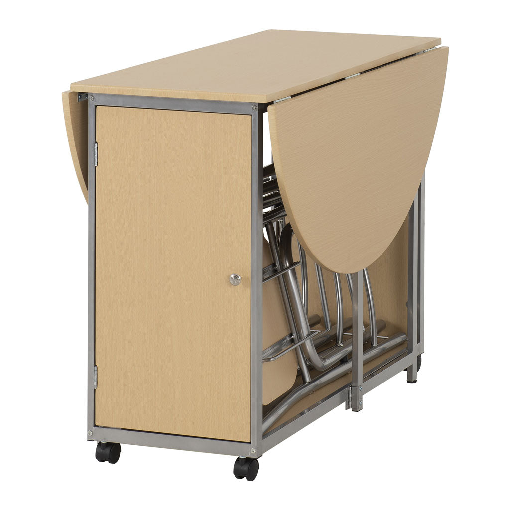 Wooden Dining Table With 4 Dining Chairs - Budget