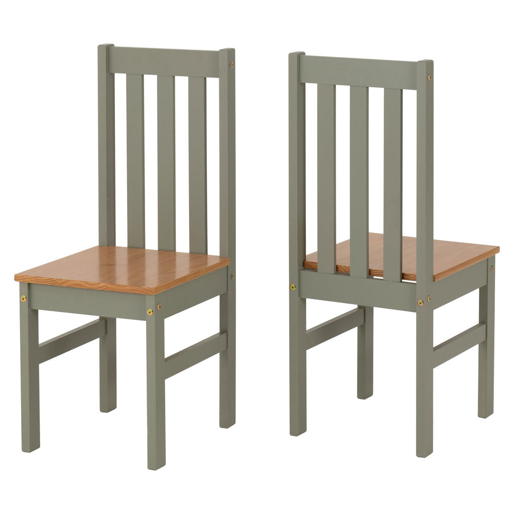 Wooden Dining Table With 4 Dining Chairs - Ludlow