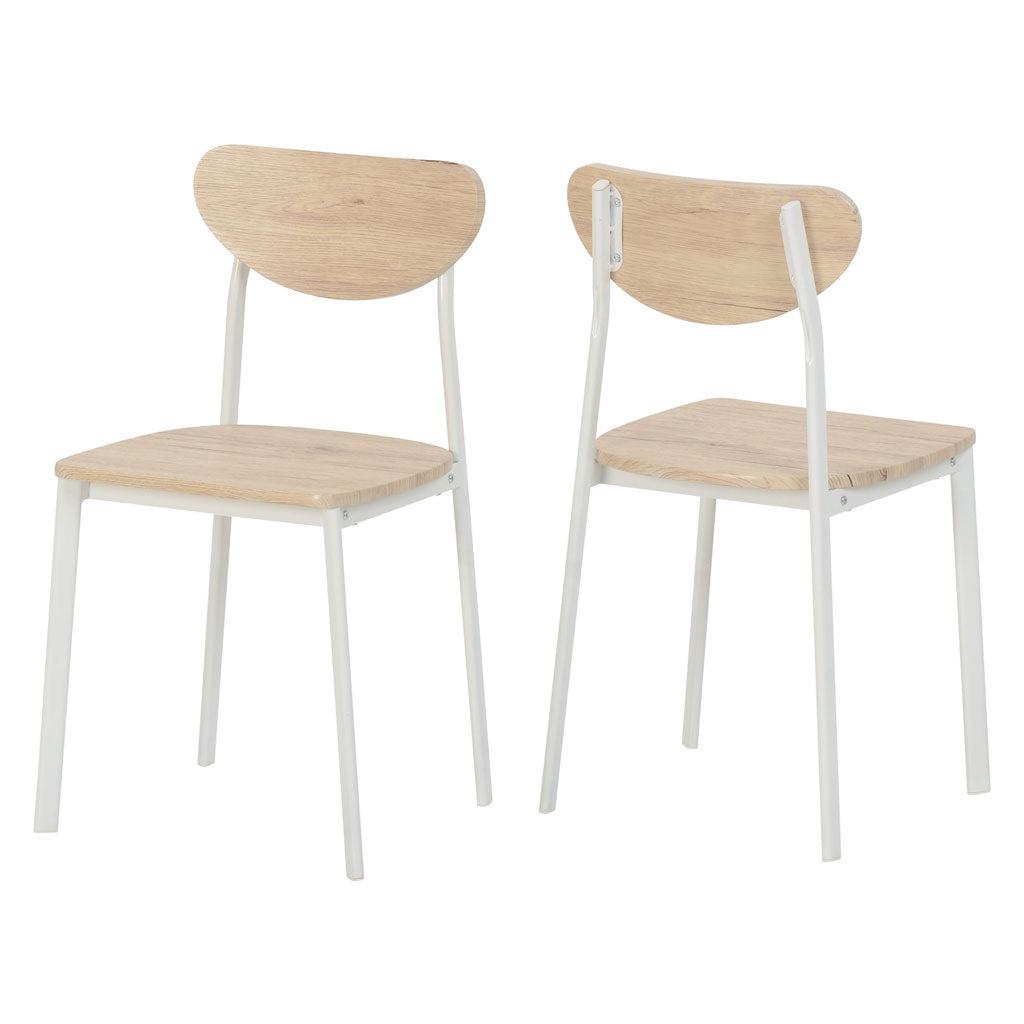 Wooden Dining Table With 4 Dining Chairs - Riley