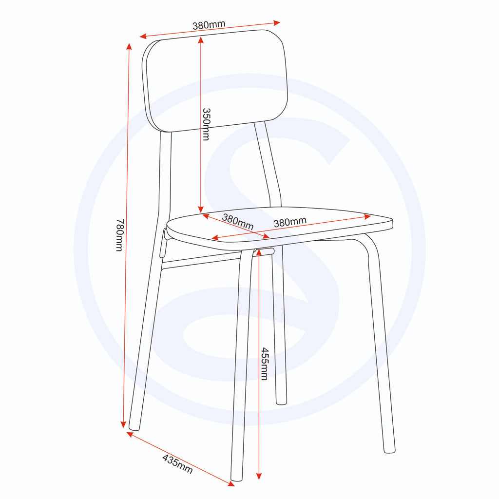 Wooden Dining Table With 4 Dining Chairs - Warren