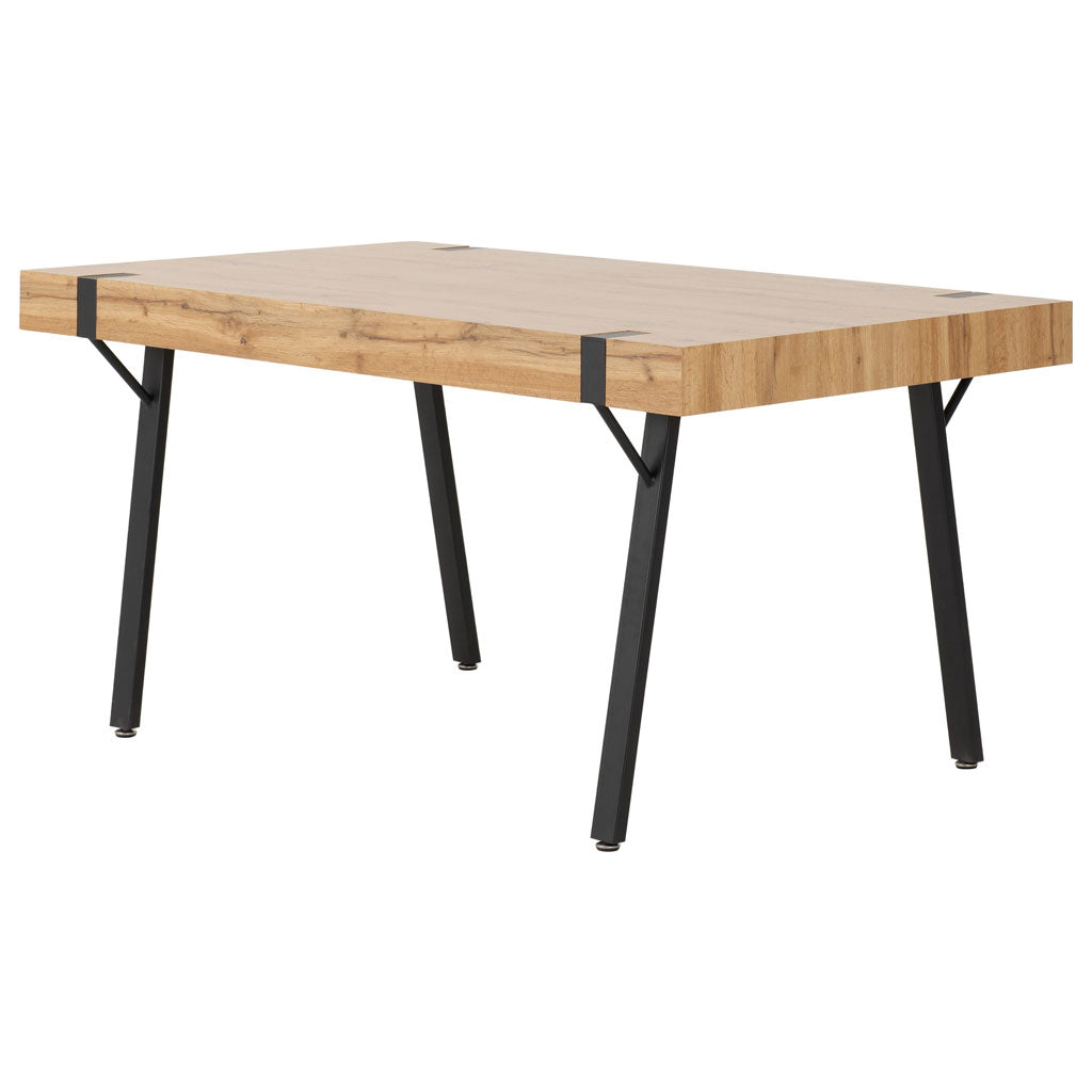 Wooden Dining Table With 4 Quebec Dining Chairs - Treviso