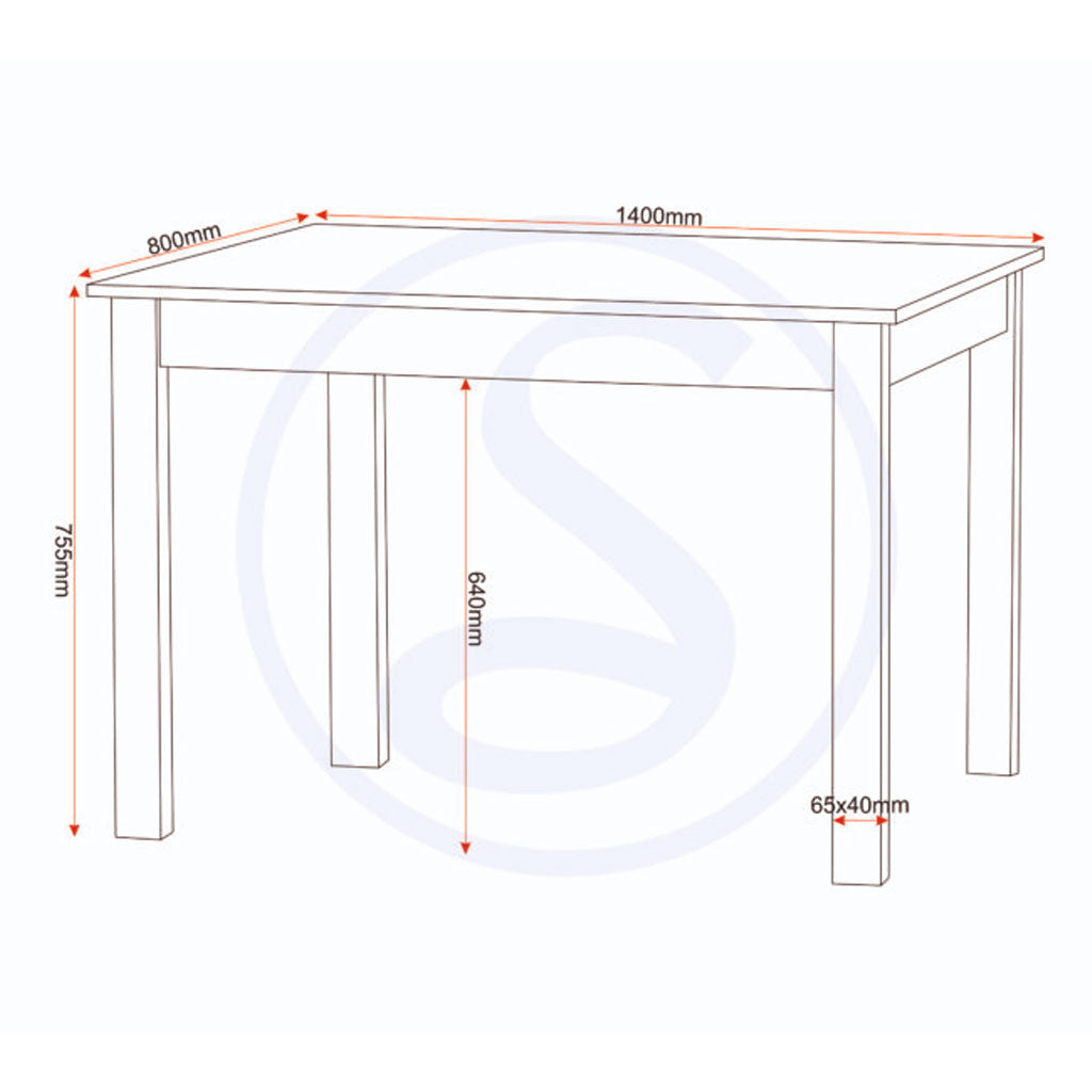 Wooden Dining Table With 6 Dining Chairs - Ludlow