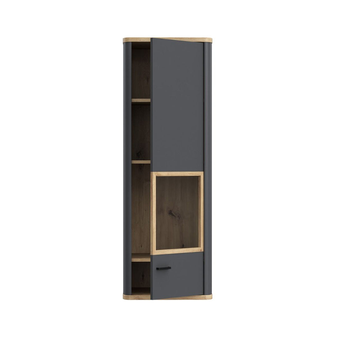 Wooden Display Cabinet With 1 Glass Door - Klara