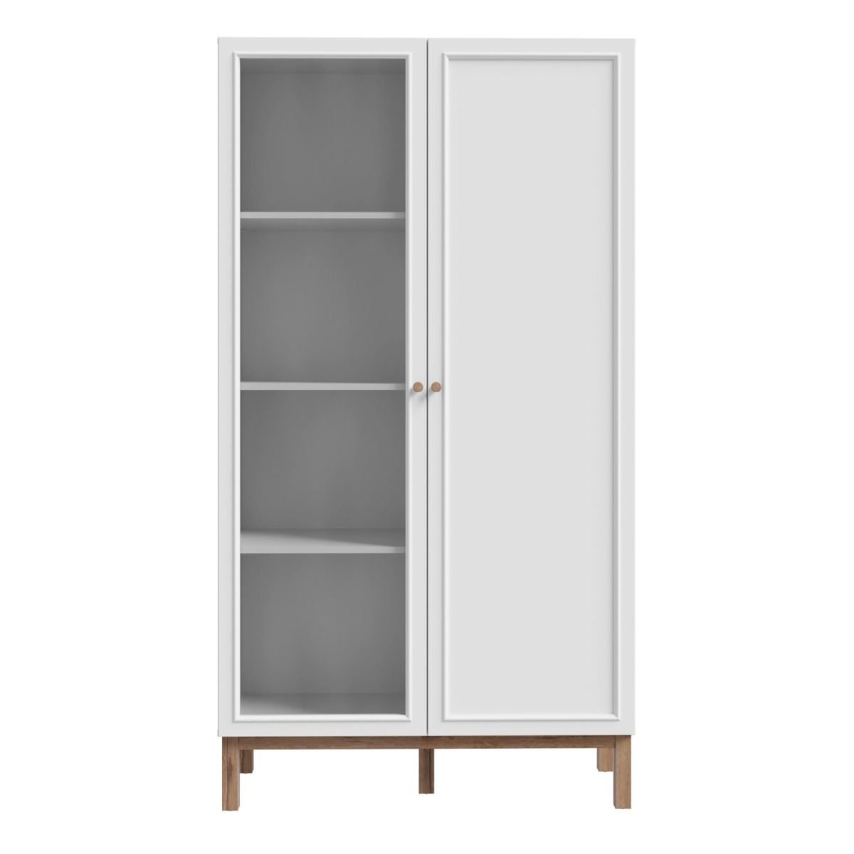 Wooden Display Cabinet With 2 Doors - Wensley