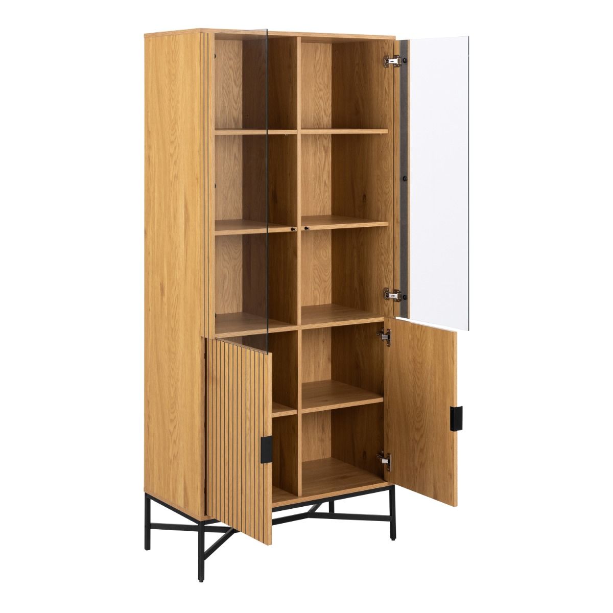 Wooden Display Cabinet With 4 Doors - Jaipur