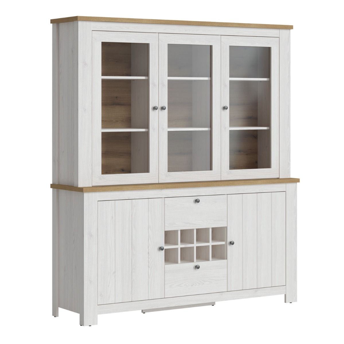 Wooden Display Cabinet With 5 Doors And 2 Drawers - Celesto