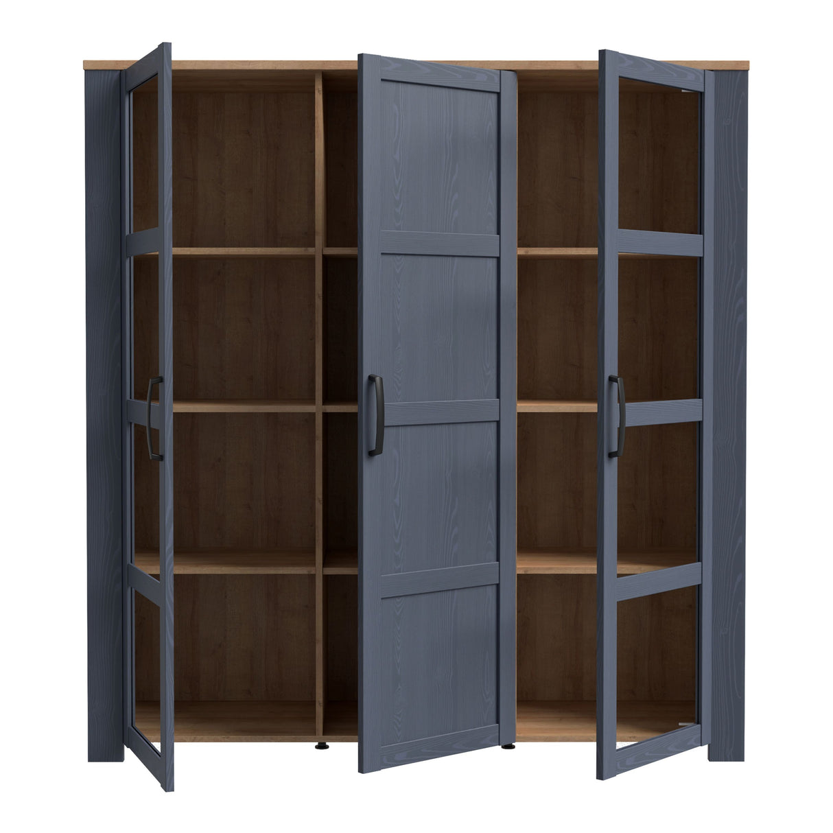 Wooden Display Cabinet Large With 3 Doors - Bohol