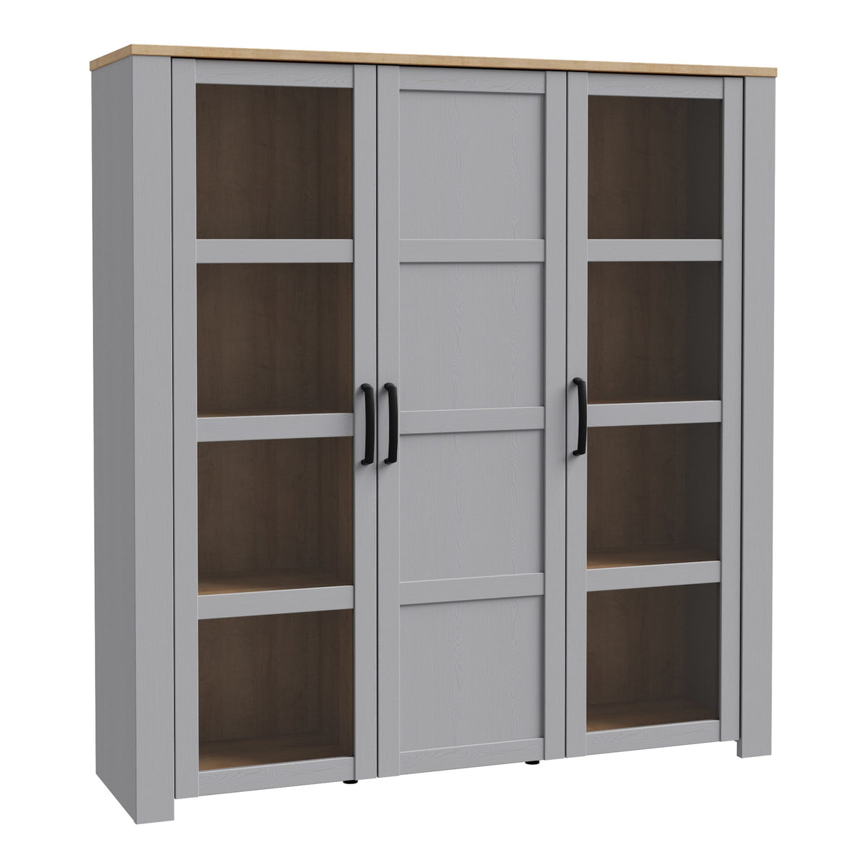 Wooden Display Cabinet Large With 3 Doors - Bohol