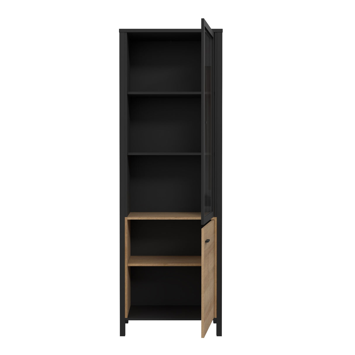 Wooden Display Cabinet Tall With 2 Doors - High Rock