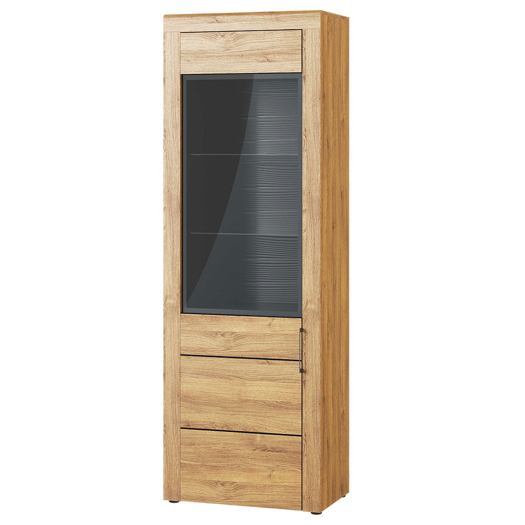 Wooden Display Cabinet With 1 Door And LED Lights - Camaros