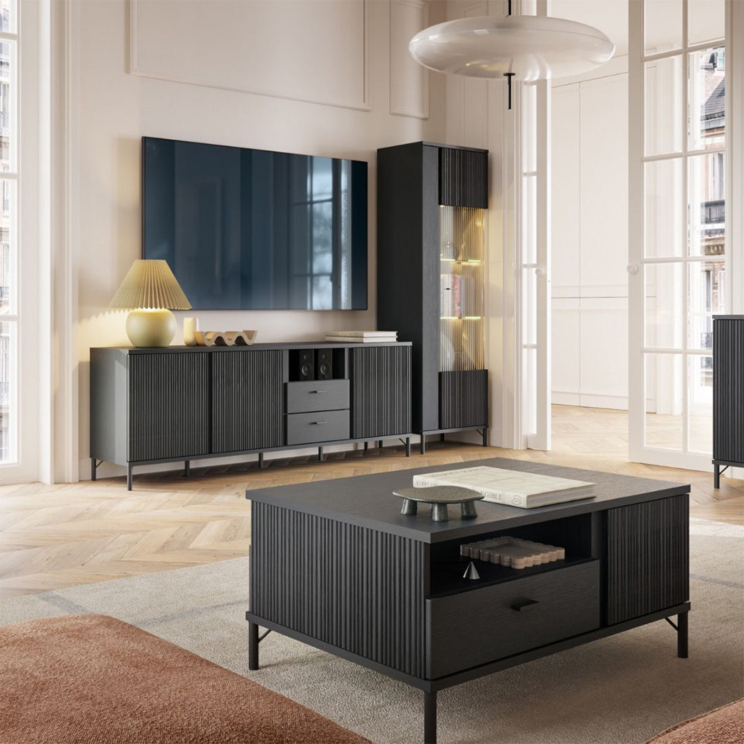 Wooden Display Cabinet With 1 Door - Lusaka