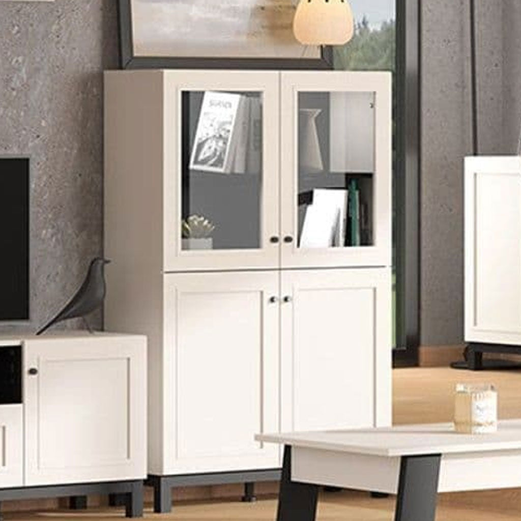 Wooden Display Cabinet With 4 Doors - Castaic