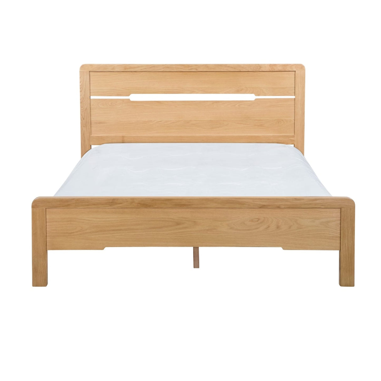 Wooden Double Bed - Curve