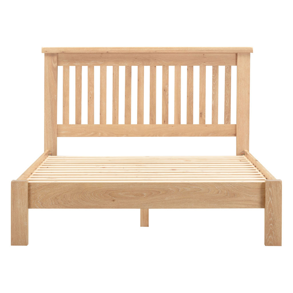 Wooden Double Bed Low Foot End - Windsor