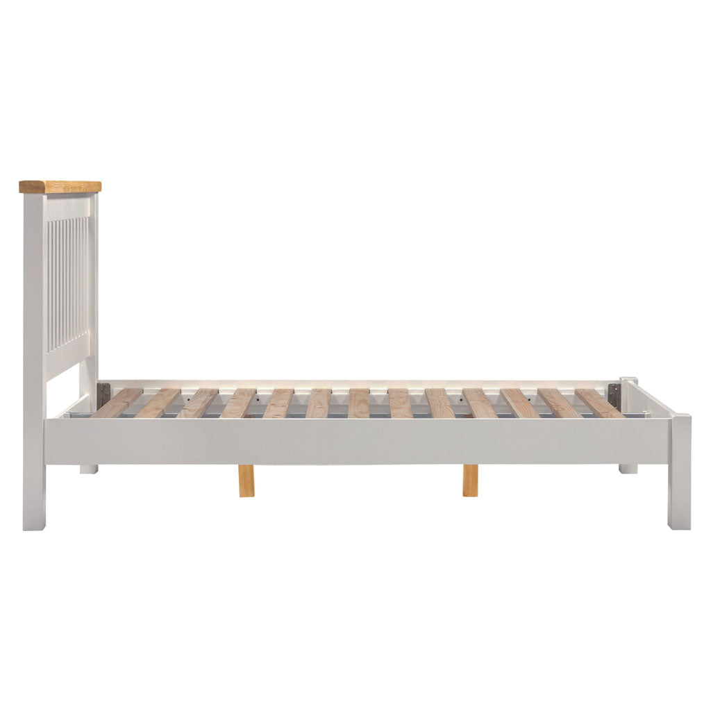 Wooden Double Bed Low Foot End - Windsor