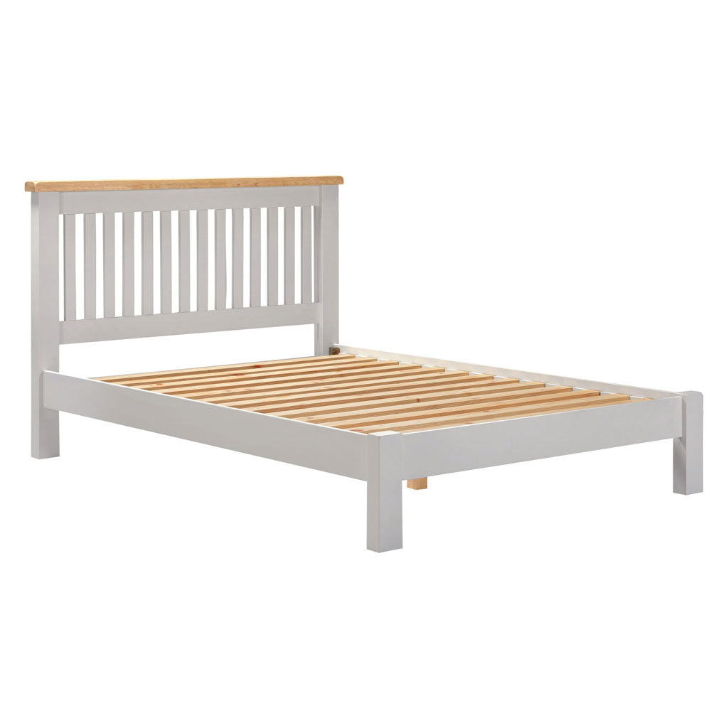 Wooden Double Bed Low Foot End - Windsor