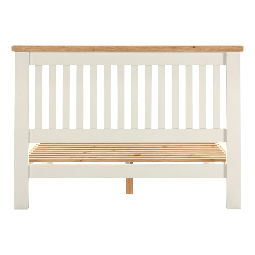 Wooden Double Bed Low Foot End - Windsor