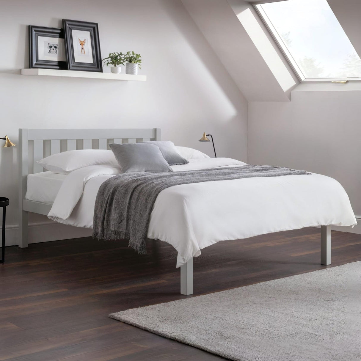 Wooden Double Bed - Luna