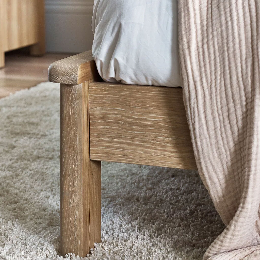 Wooden Double Bed - Memphis