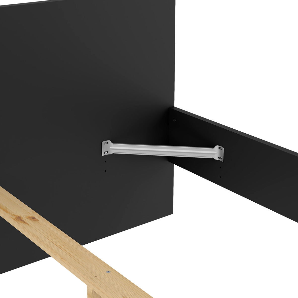 Wooden Double Bed - Naia