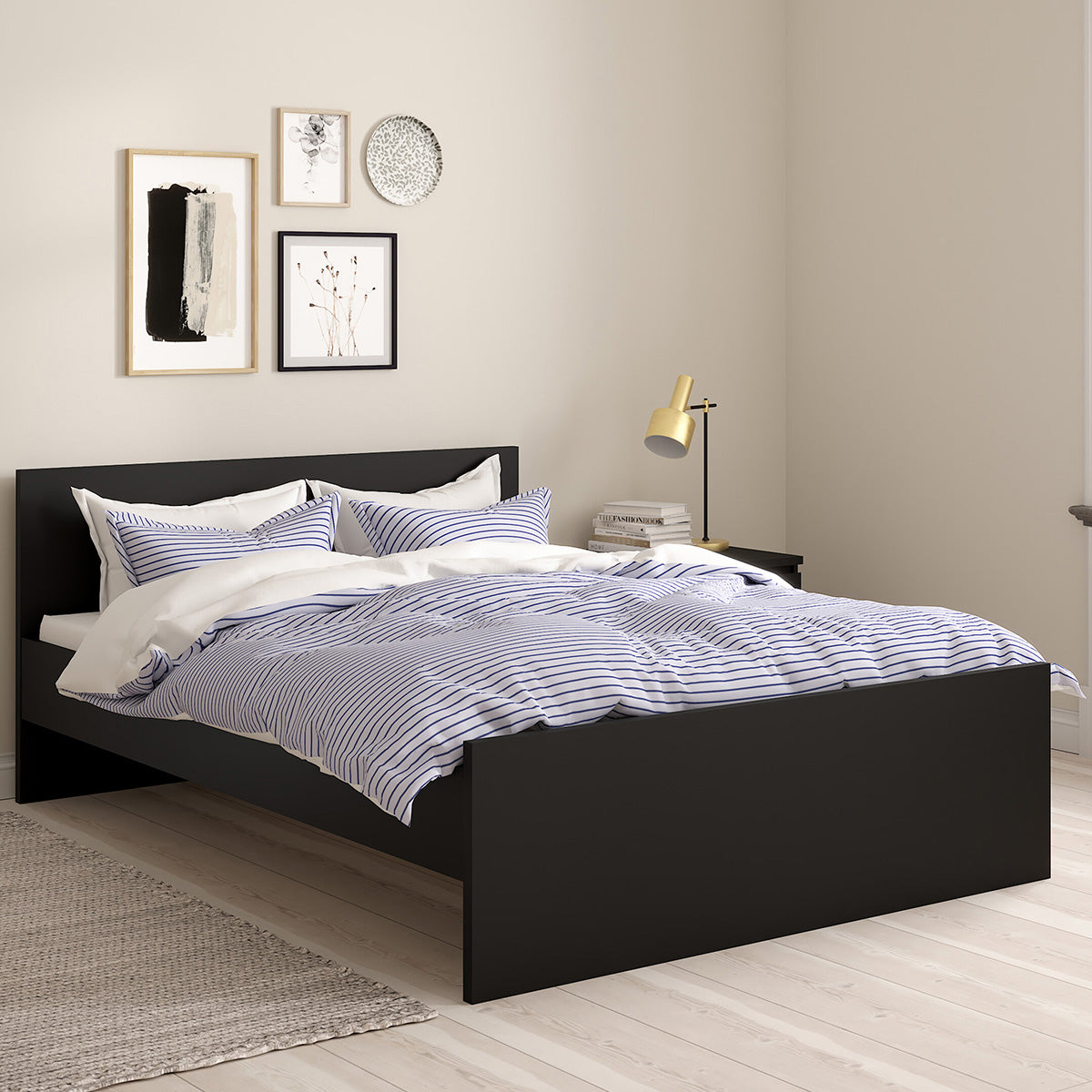 Wooden Double Bed - Naia