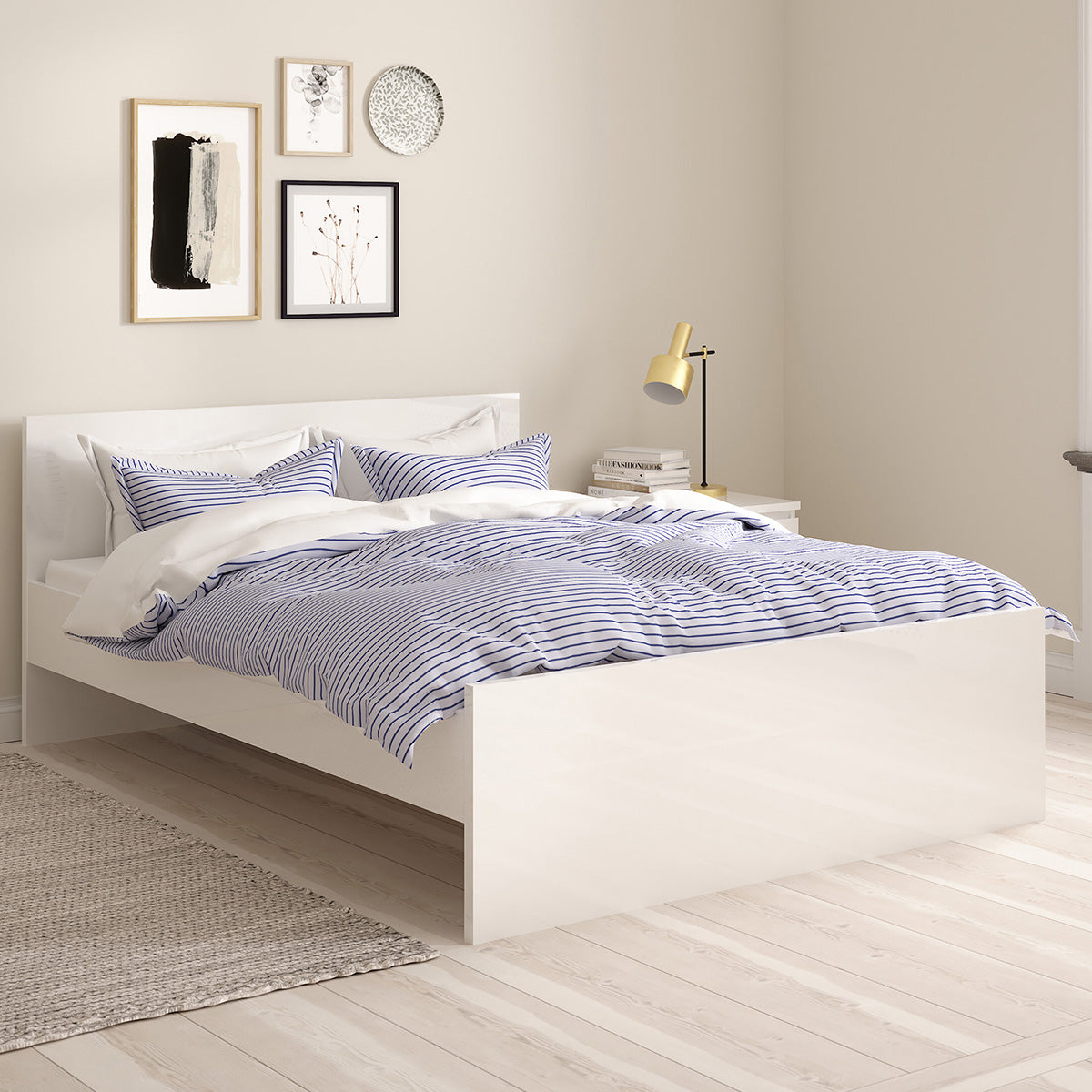 Wooden Double Bed - Naia