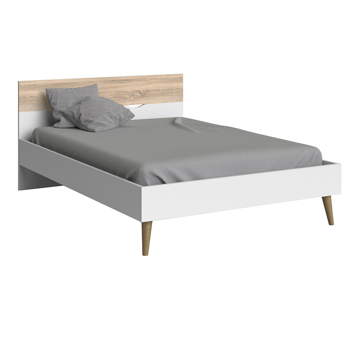 Wooden Double Bed - Oslo