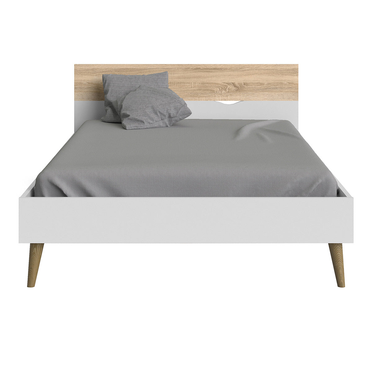 Wooden Double Bed - Oslo