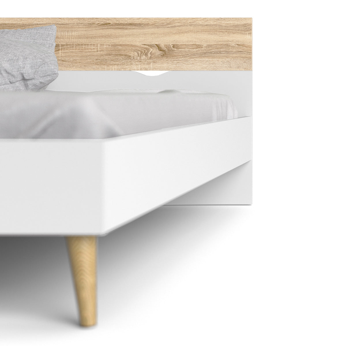 Wooden Double Bed - Oslo