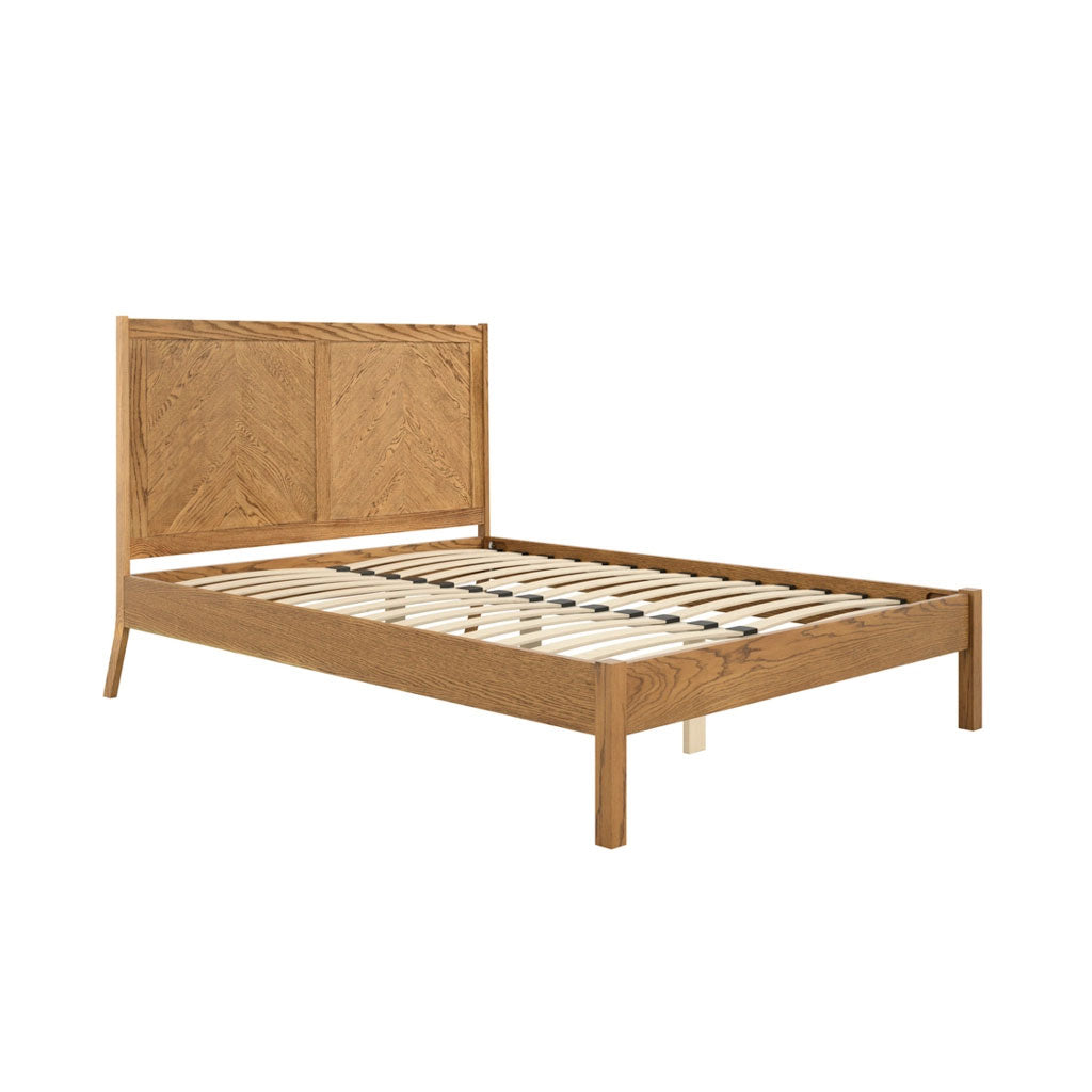Wooden Double Bed - Palms