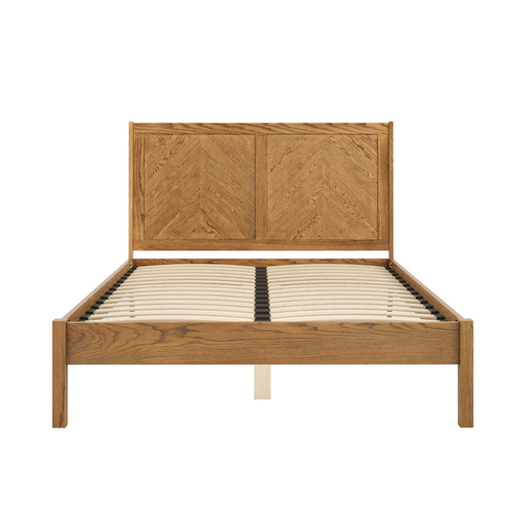 Wooden Double Bed - Palms