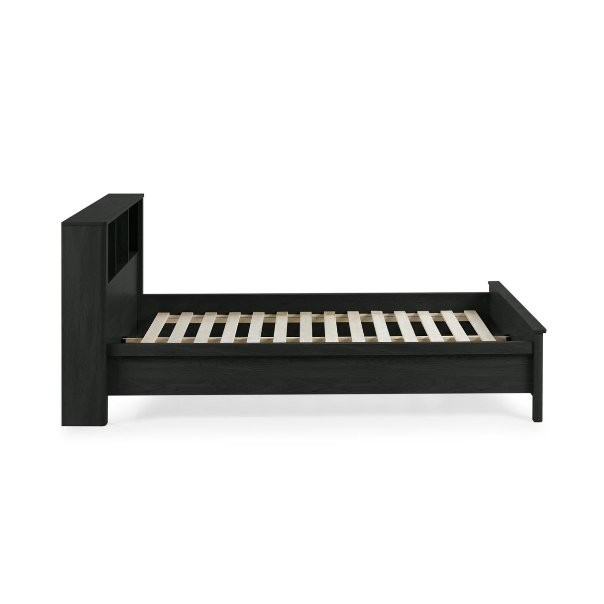 Wooden Double Bed With Bookcase - Sydney