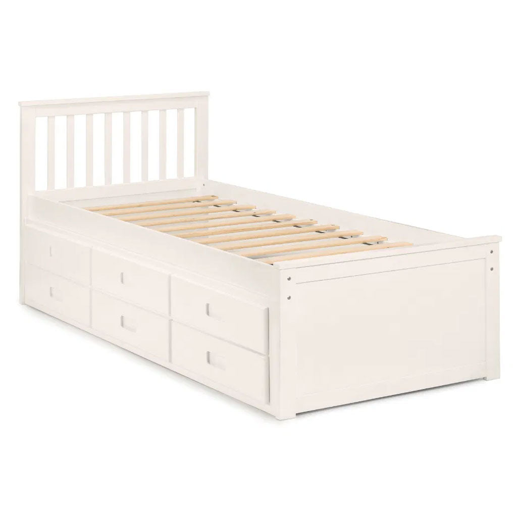 Wooden Double Bed With Underbed And Drawers - Maisie