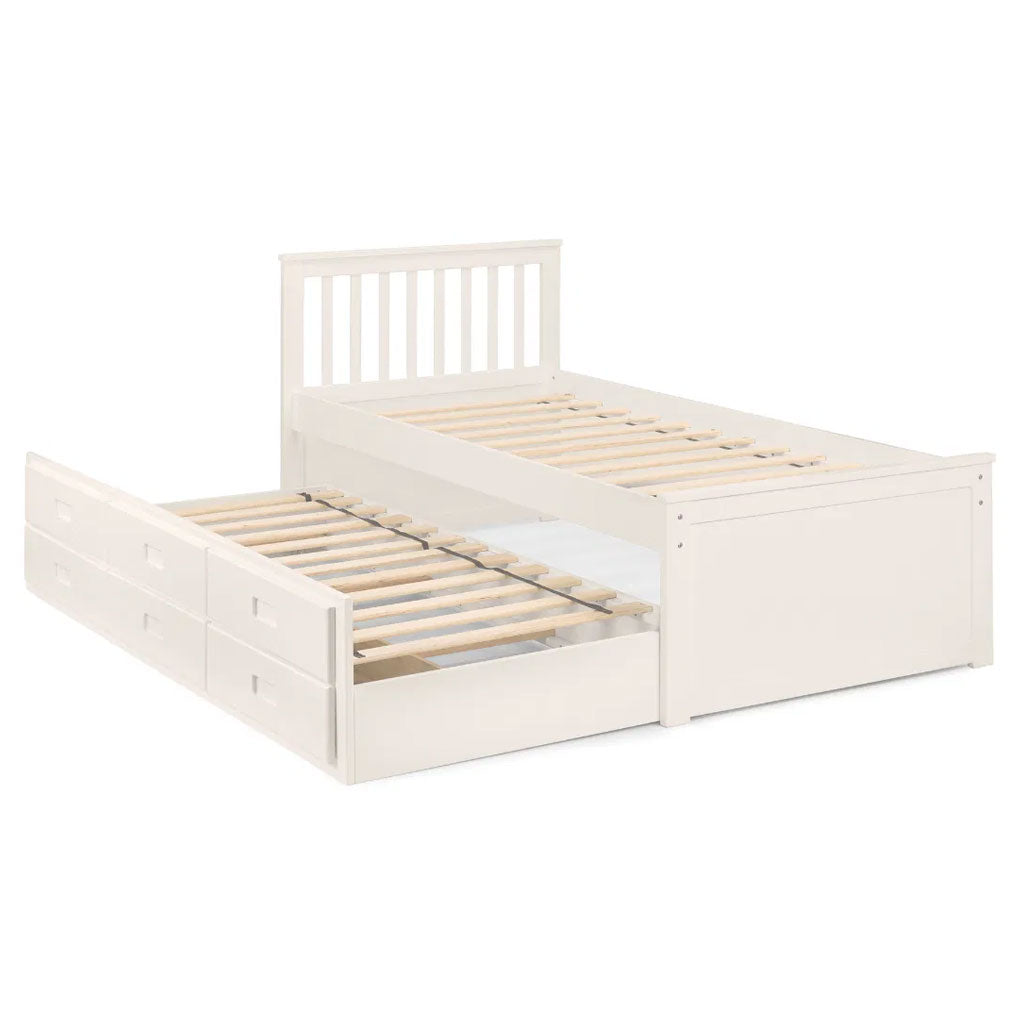 Wooden Double Bed With Underbed And Drawers - Maisie