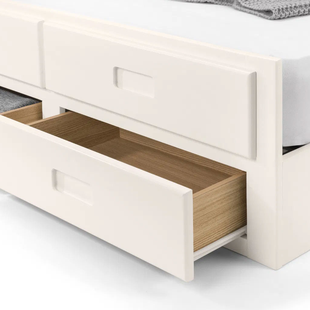 Wooden Double Bed With Underbed And Drawers - Maisie