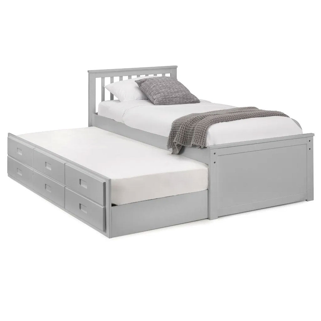 Wooden Double Bed With Underbed And Drawers - Maisie